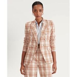 Veronica Beard Miller Blazer Womens 2 Dickey Plaid Academia Clueless Preppy